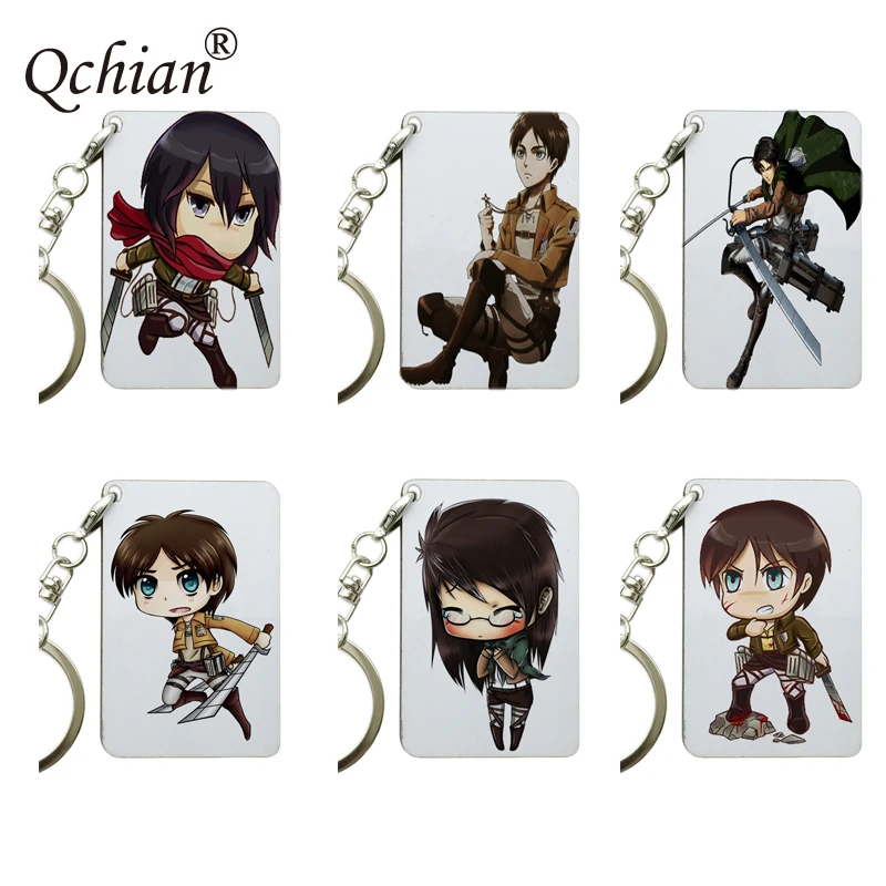 Брелок из серии атака на Титанов с изысканными изображениями очень красивая