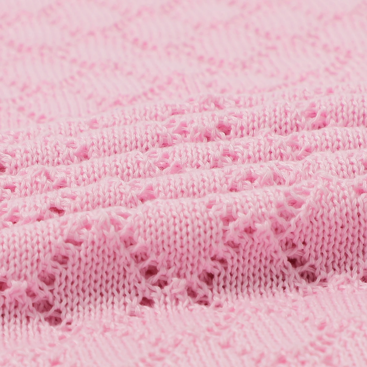 Одеяло вязаное для новорожденных мальчиков и девочек Пеленальное 100*80 см