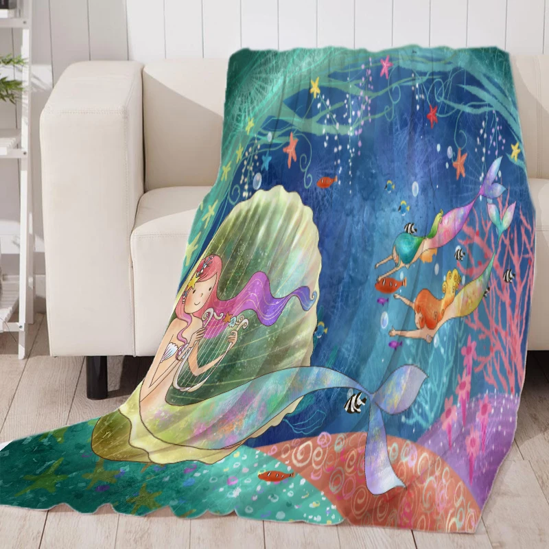 Изготовленное на заказ красивое ворсистое одеяло супер мягкое уютное микрофибра