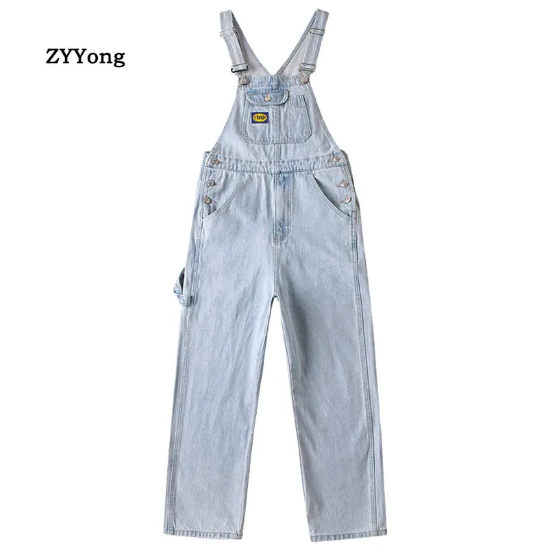 2020 New Bib Overalls For Man Suspender Pants Men's Jeans Jumpsuits High Street Sping Autumn Fashion Denim Male Size S-2XL