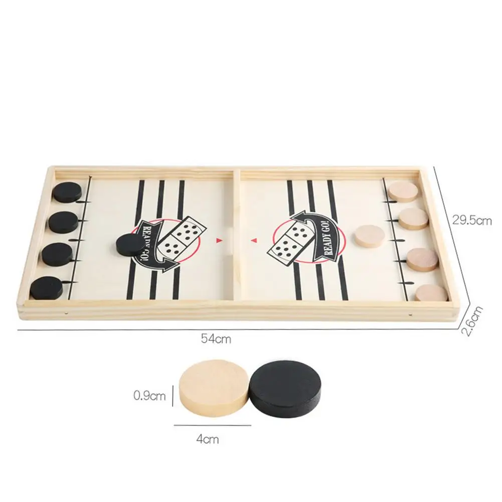 

Puzzle Chess Set Playing Chess Parent-Child Interactive Large Wooden Bumper Chess Toy Educational Board Games Kids Gift