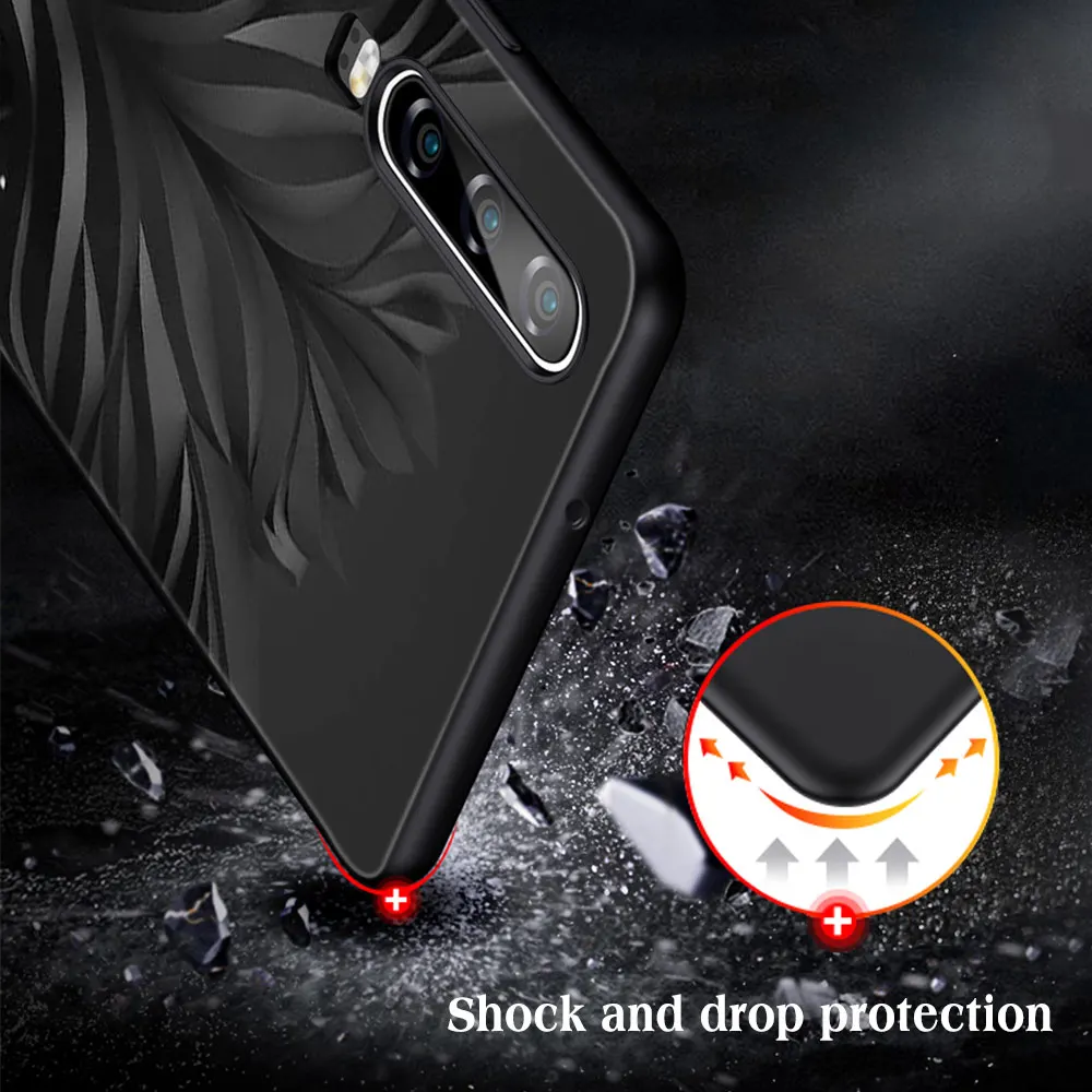 

Animal Fox Case for Huawei P40 P30 P20 Pro Lite Mate 30 40 20 Lite Pro Honor 30 20 10 9X Pro Lite P Smart 2020 Black TPU Cover