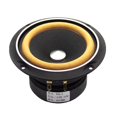 

1 Pieces Correct SL4-1/SL4-2 4'' Full Frequency Speaker Driver Unit Real Leather Suspension Casting Aluminum 4/8ohm 10W Rms