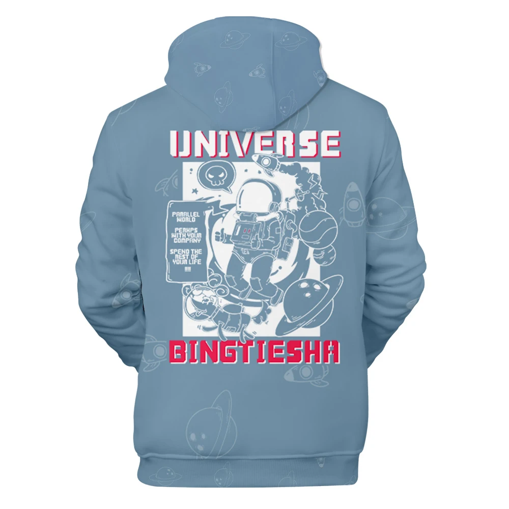 

Original Anime Astronaut Printed Warm Women Hoodie Casual Cool Men Sweatshirt Cool Fashion Blue Hoodies Oversize Pullovers