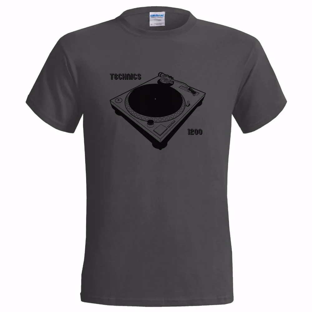 

Technics 1200 Decks Mens T Shirt Classic Retro Dj Techno Hip Hop Mix Giftin Summer of 2019 Pop Cotton Man Tee Funny Tee Shirts
