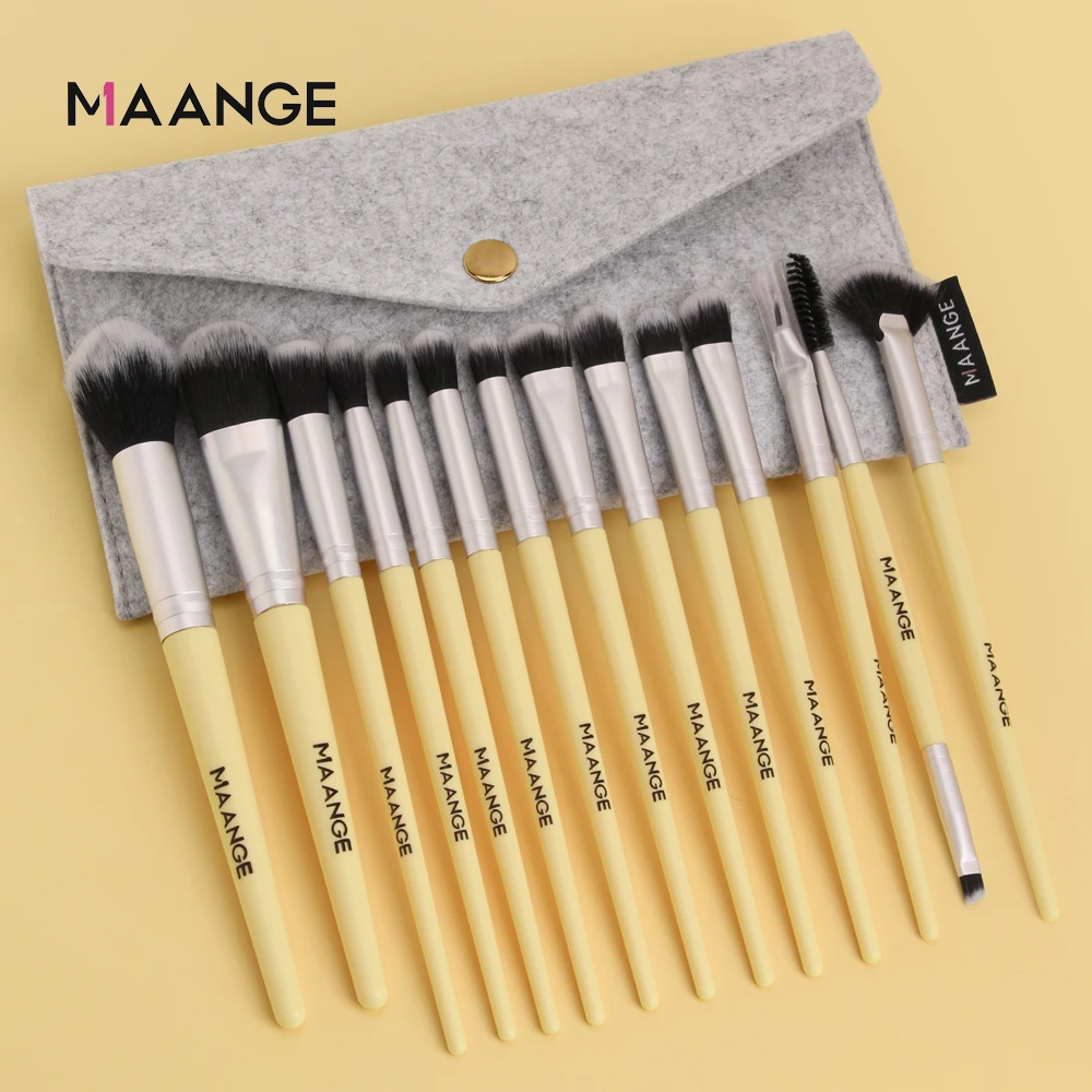 MAANGE Pro 3/14 шт. кисти для макияжа Набор Фонд Тени век порошок контурная кисть