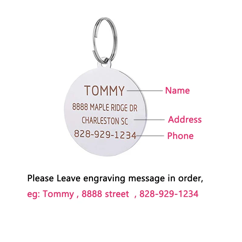 Персонализированные собаки ID тег аксессуары для домашних животных собак