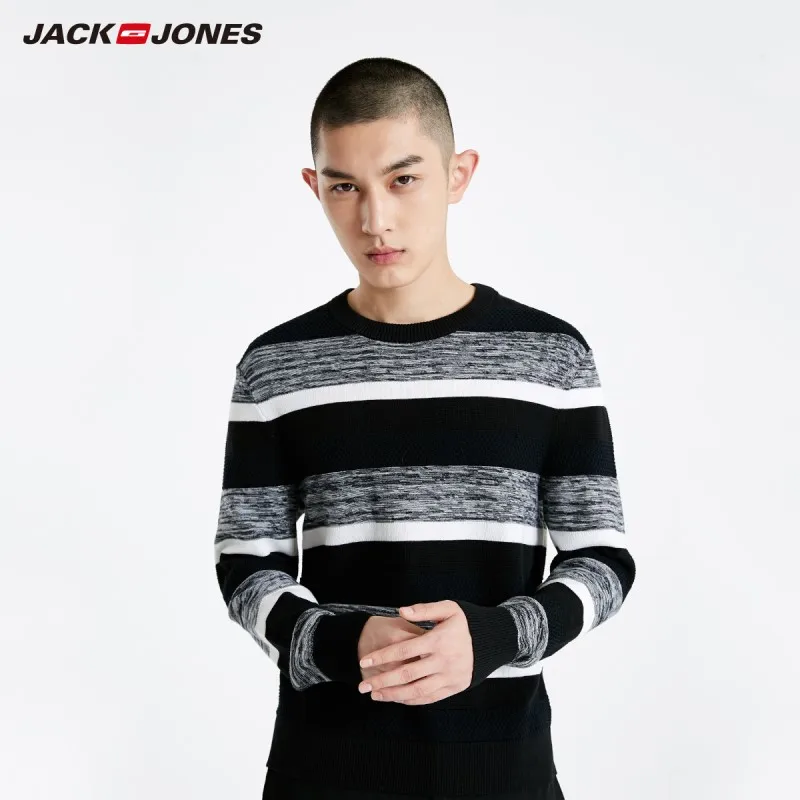 Мужской свитер в полоску JackJones пуловер 219124517|Джемперы| |