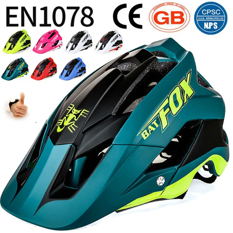 BATFOX casco de bicicleta general moldeado MTB casco ultraligero de seguridad en...