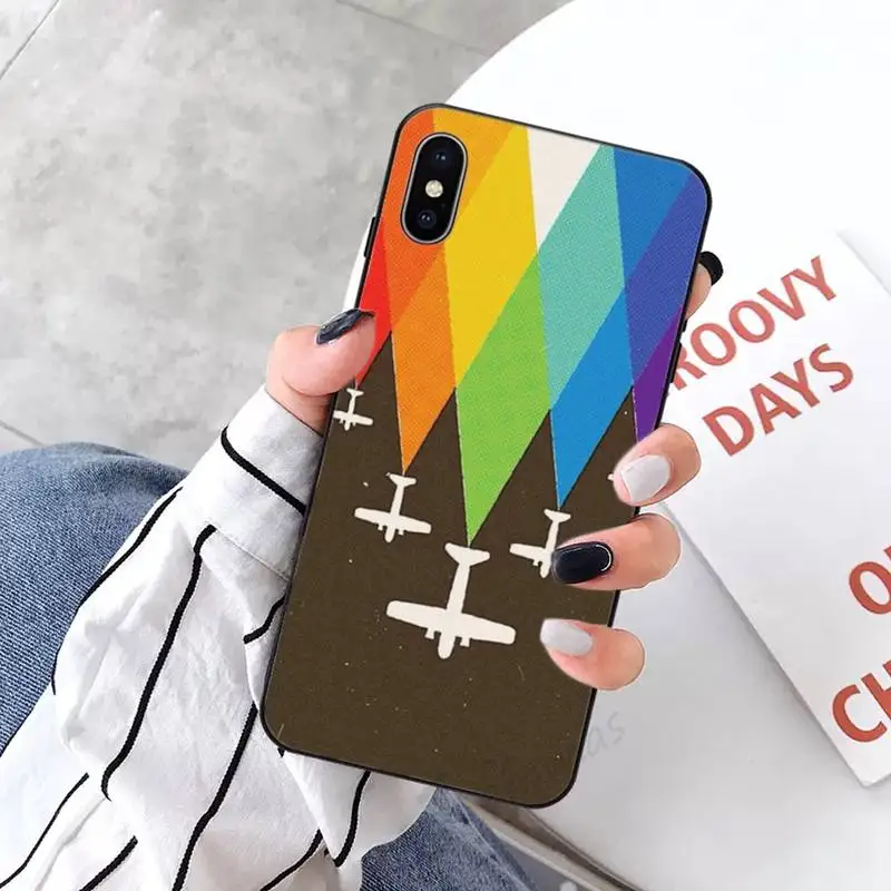

The World Paper Plane Aircraft pattern luxury funda phone case for iPhone 11 12 pro XS MAX 8 7 6 6S Plus X 5S SE 2020 XR