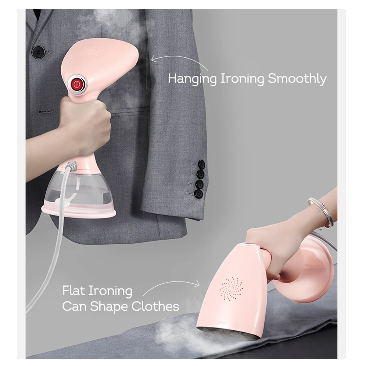 

Garment Steamer 1650W Iron 7 Holes Stainless Steel Panel Steamer For Home Clothe Steam Irons Deep Wrinkle Removal Deerma Ironing