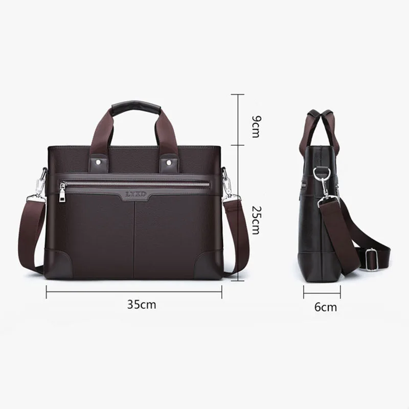 

Designer Brand Men's Shoulder Bag High Quality Large Capacity Handbag for Men Wear Resistant Waterproof Briefcase Sling Bag Male
