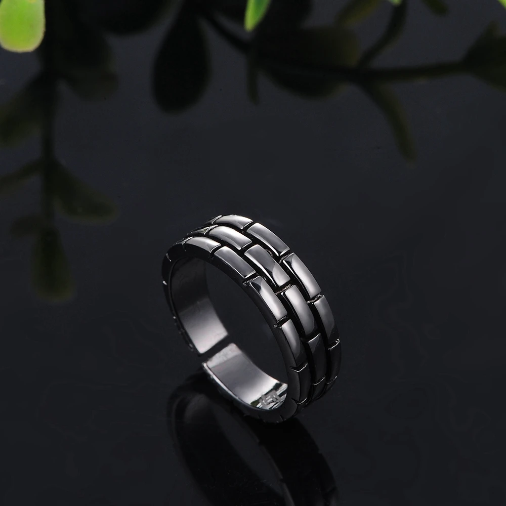 SDA 925 Серебряные открытые регулируемые мужские кольца китайский стиль Великая