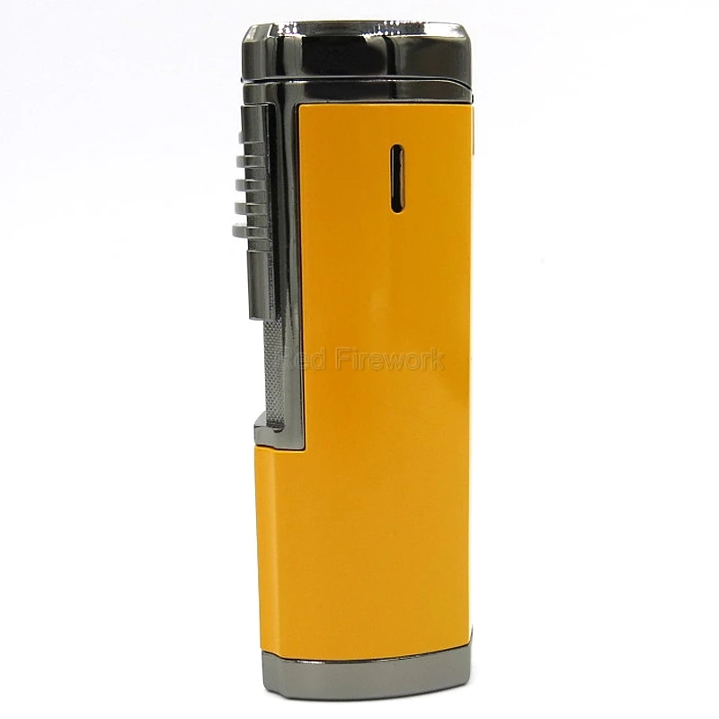 COHIBA креативный металлический сигаретный сигары 4 фонарь Jet красное пламя многоразовая ветрозащитная сигарная Зажигалка W/Встроенный сигары удар Cohiba