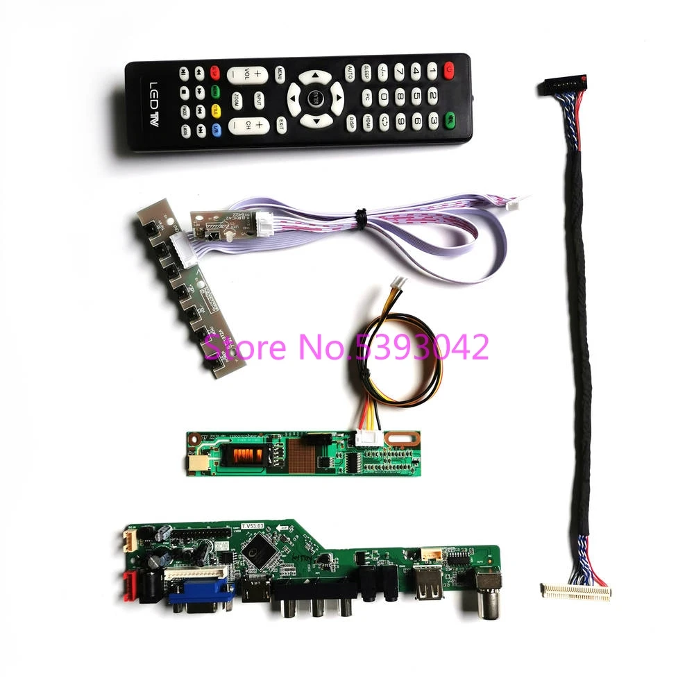 

Fit LTN154X3-L01/L02/L03/L04/L05/L06/L09/L0A/L0B/L0C/L0D Remote USB analog TV 30-Pin LVDS 1CCFL 1280*800 control board kit