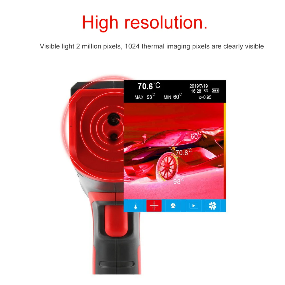 

NF-521 Infrared Thermal Imager Camera Noyafa Temperature Imaging Imager with 2 Million Pixels 16GB for Electricians Maintenance