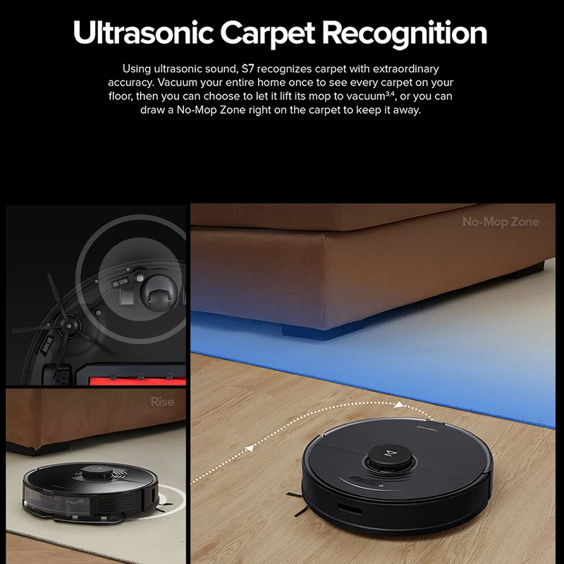 Робот-пылесос Xiaomi Roborock S7 с базой для дома умный Ультразвуковой очиститель шерсти