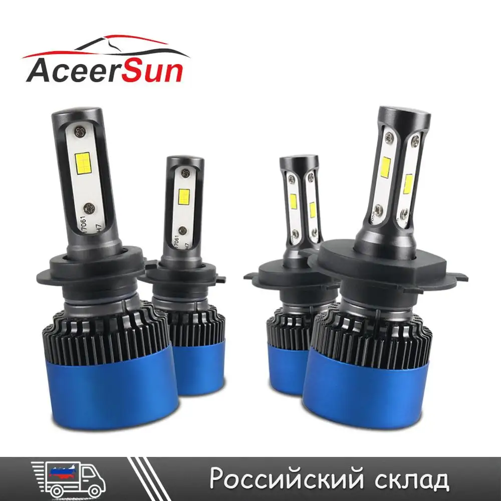 Ампулы H4 H7 светодиодный автомобильный светильник h1 h9 h11 9005 9006 Противотуманные