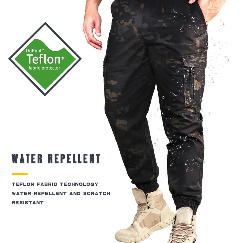 Тактические штаны для бега мужские армейские повседневные брюки-карго