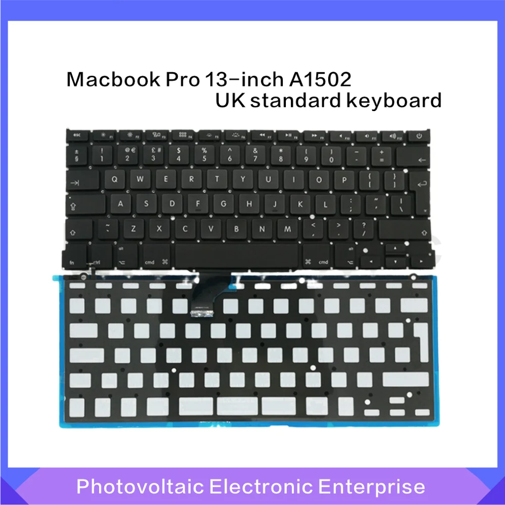 Новая клавиатура для Macbook Pro 13 &quotA1502 стандарт Великобритании замена клавиатуры 2013