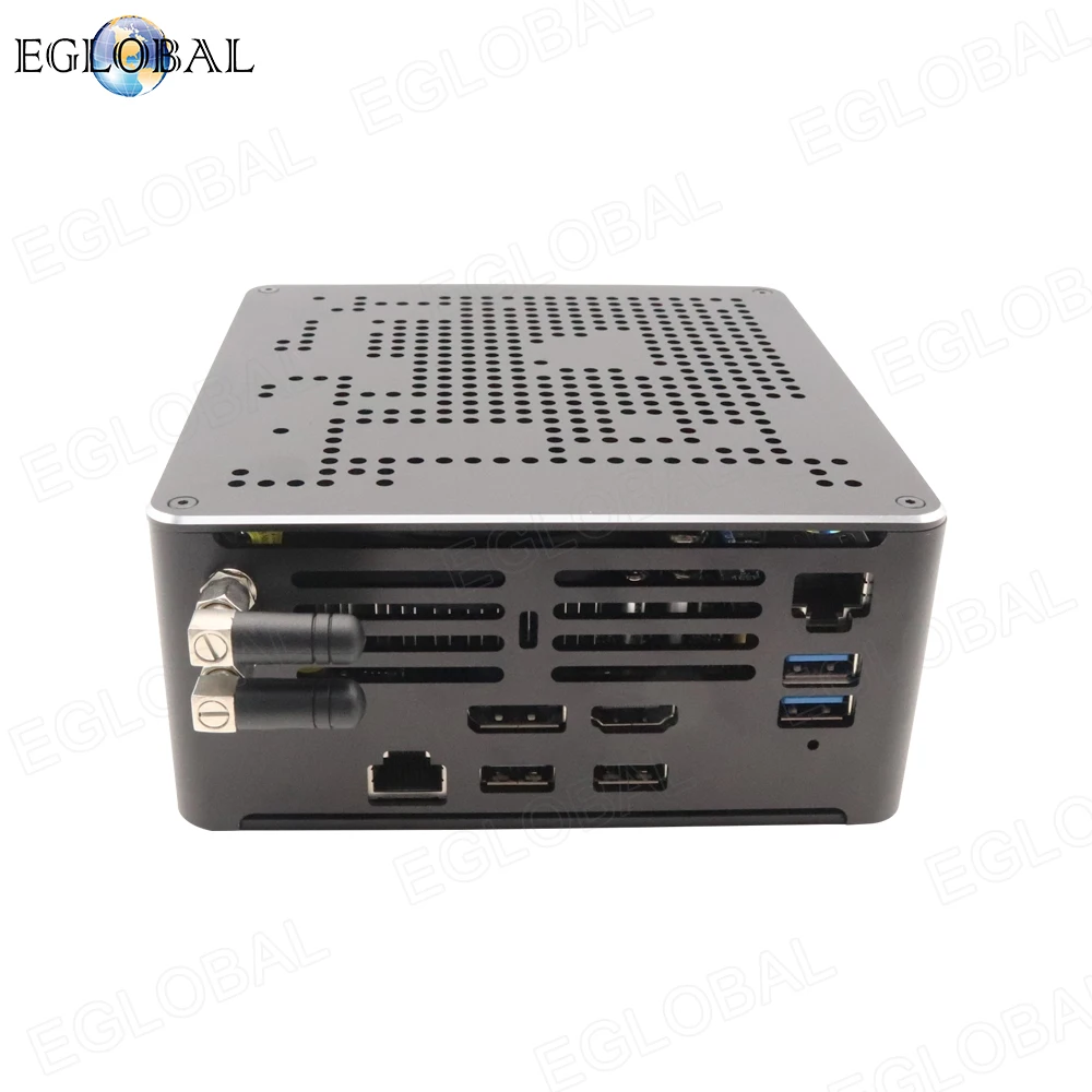 Игровой мини ПК Eglobal с двумя сетями Intel i9 9880H i7 9850H Xeon 2186M 2 * DDR4 64 Гб M.2 PCIE + 1*2 5 ''SATA