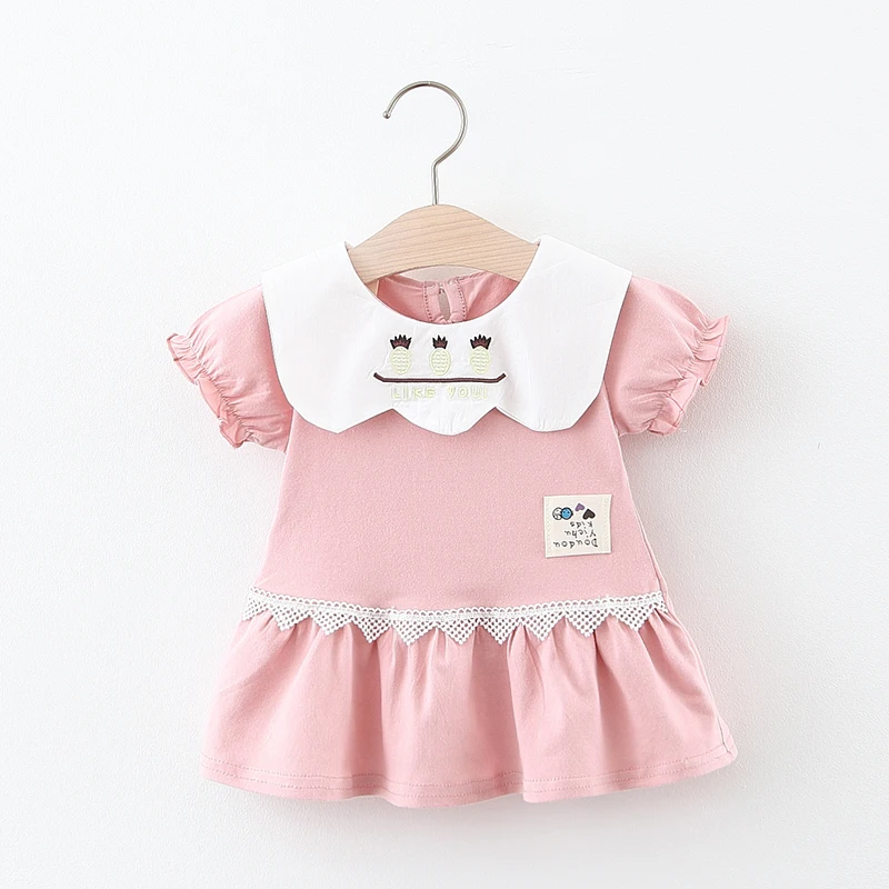 Милое детское платье YALOODE с мультяшным рисунком хлопковая летняя одежда для