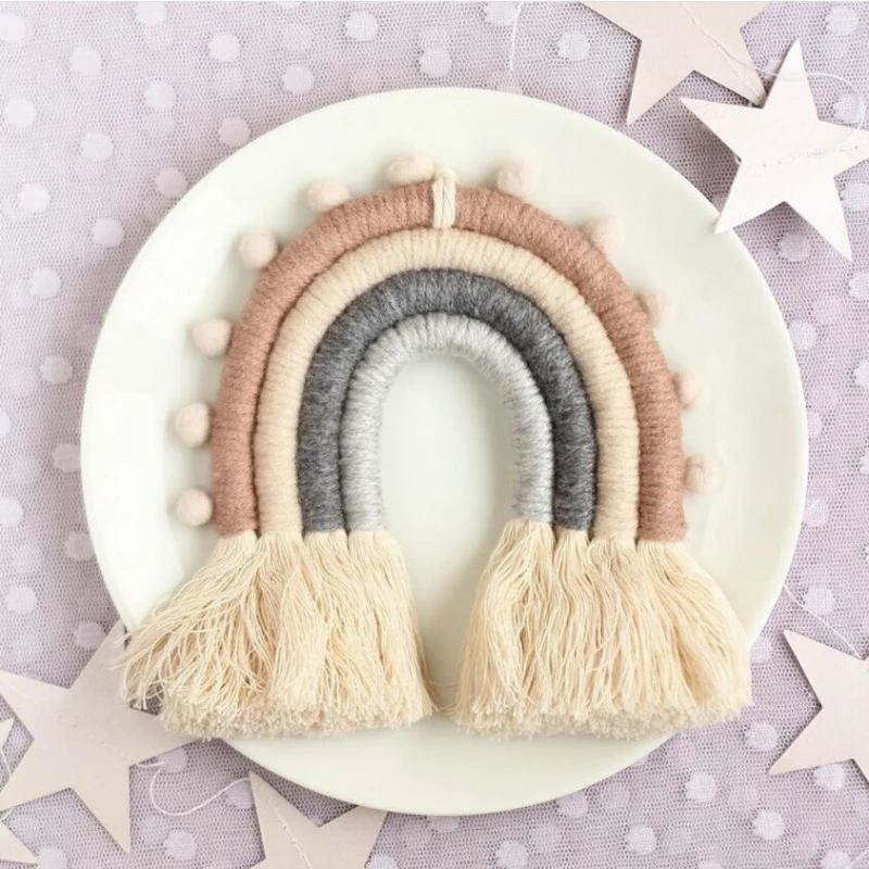 ZENGIA INS скандинавский домашний тканый Радужный гобелен хлопковые ручные