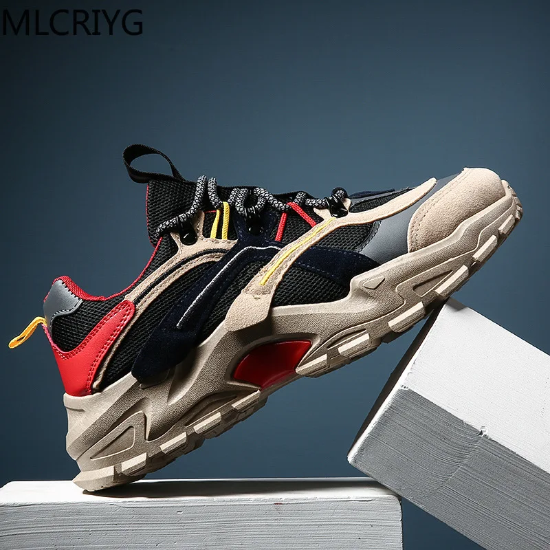 Thick-soled sneakers men's wear-resistant vulcanized shoes boy brand running men tennis superstar | Обувь