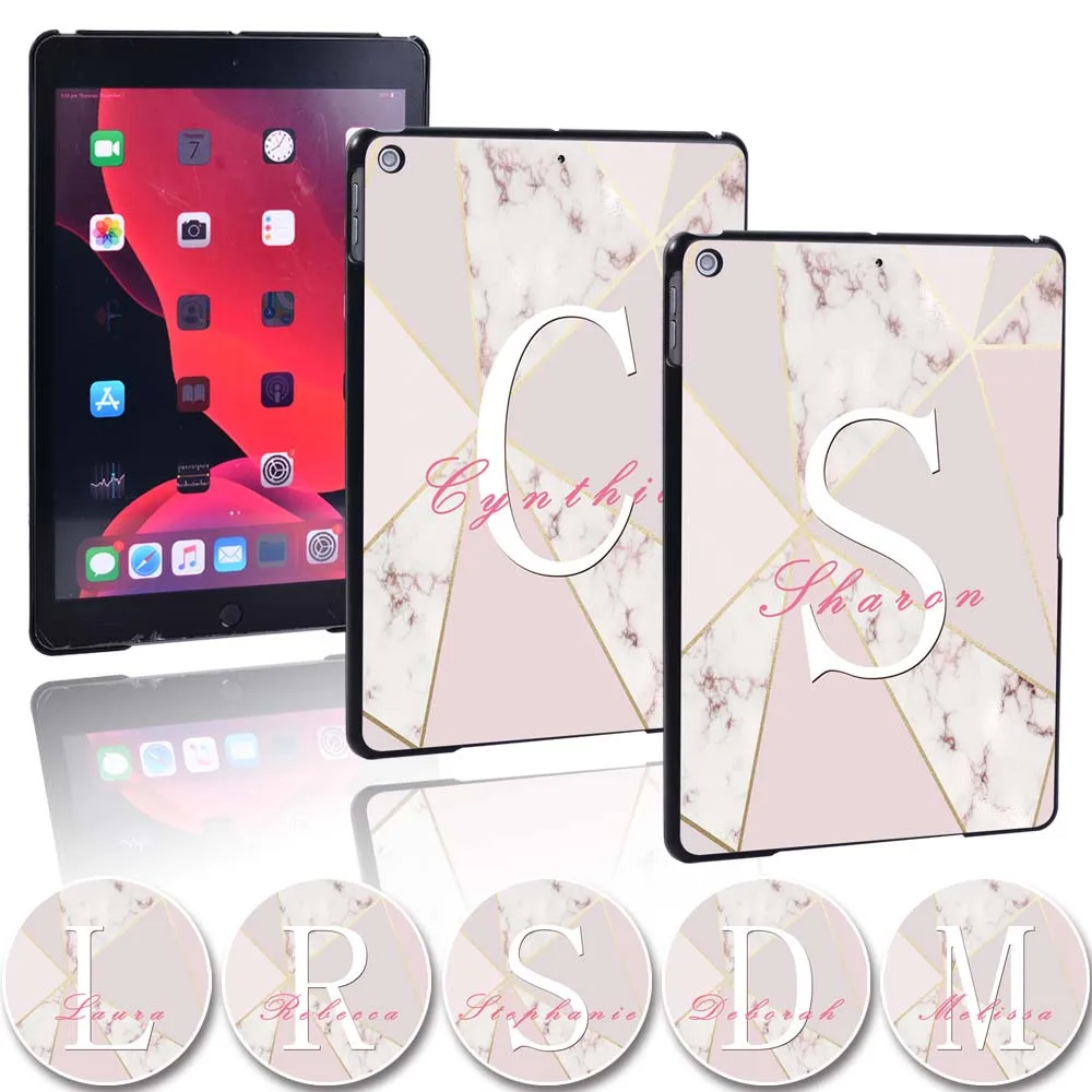 

Ударопрочный пластиковый чехол для планшета Apple IPad 8 2020 10,2 дюйма, жесткий чехол с принтом названия, Ультратонкий чехол + ручка