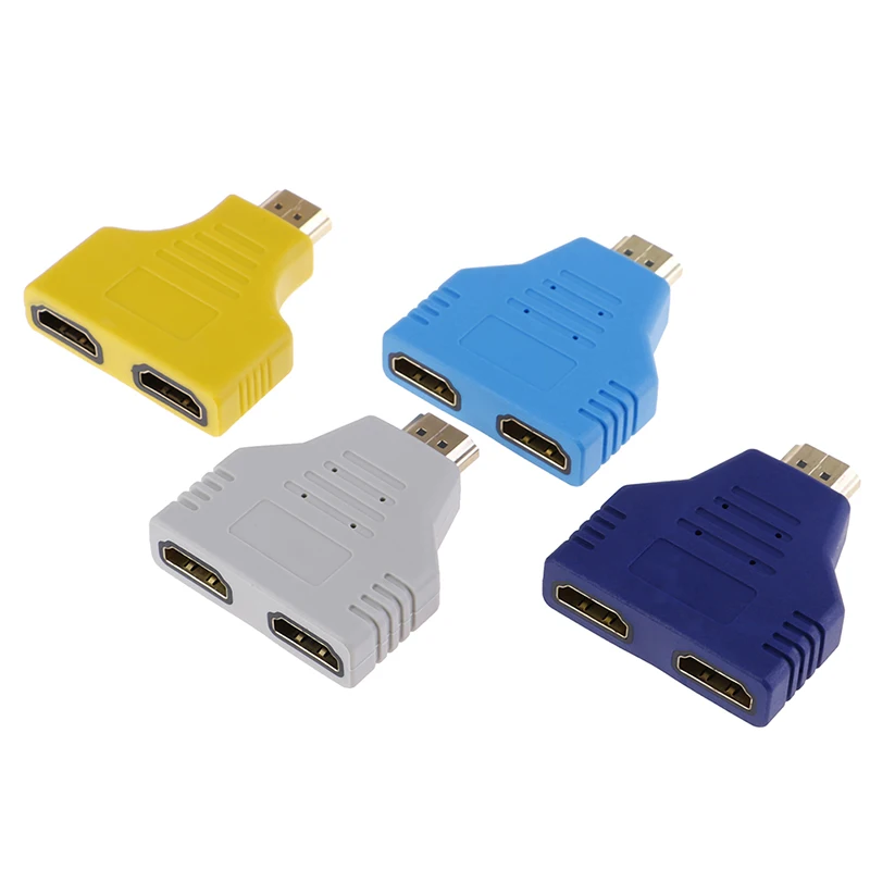 Новый 1080P HDMI порты мужчин и 2 женщин 1 в из сплиттер адаптер конвертер Авто
