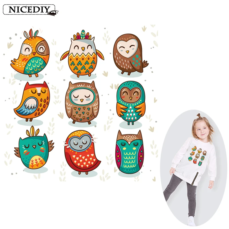 Милые Мультяшные наклейки для телефона с рисунком совы птицы железная картинка