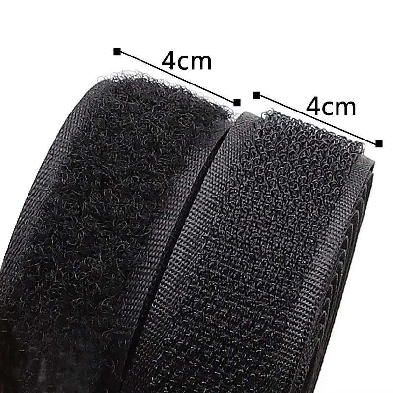 4 см ширина velcros без клейкой застежки клейкая лента для одежды швейная волшебная