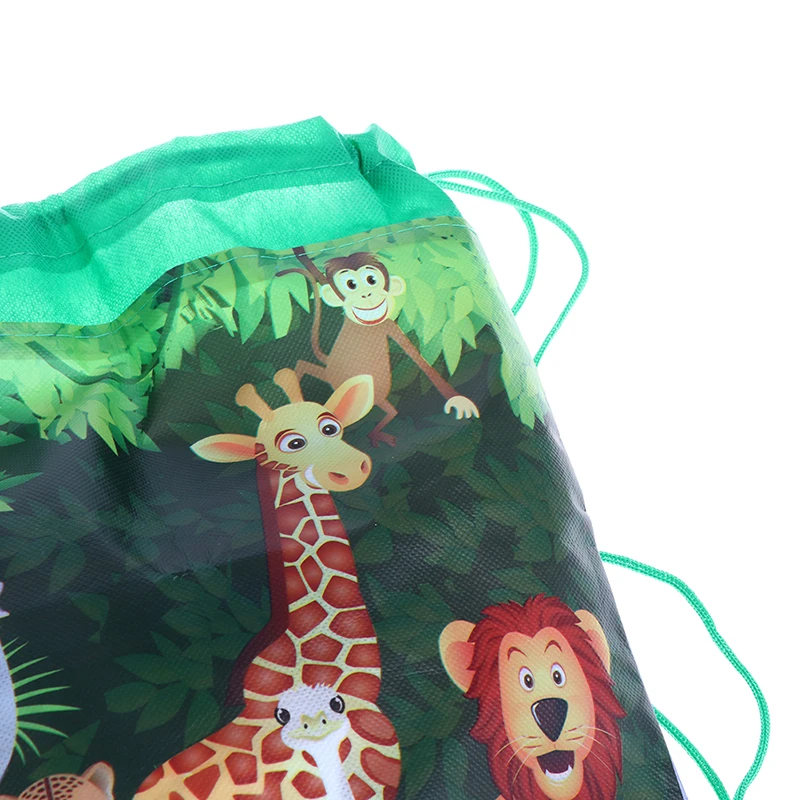 

Forest zoo Drawstring Bag School Backpack for Boy Girls Satchel Bundle Rucksack