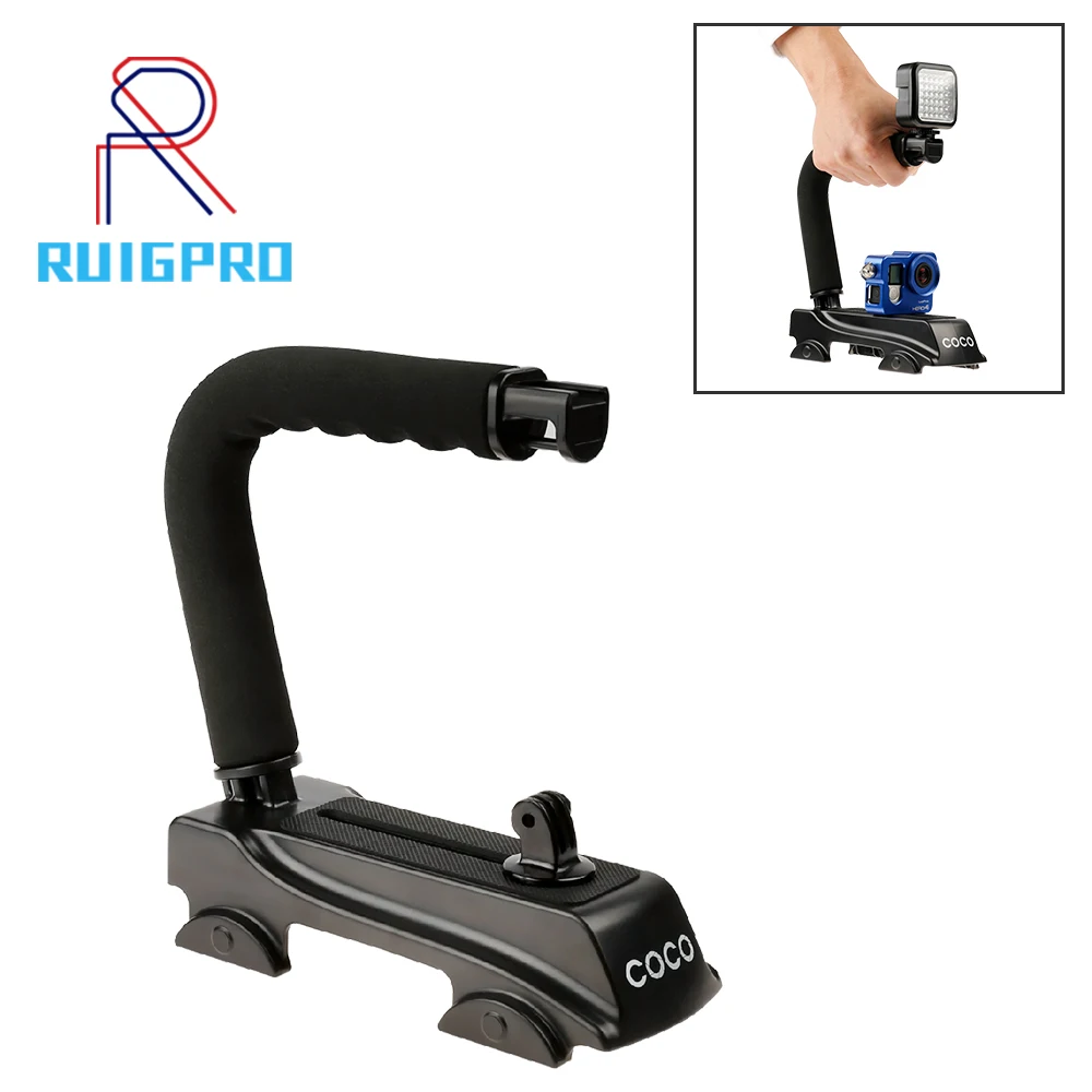 

C Shaped Holder Grip Video Handheld Gimbal Stabilizer for DSLR Nikon Canon Sony Camera and Light Portable Steadicam for Gopro