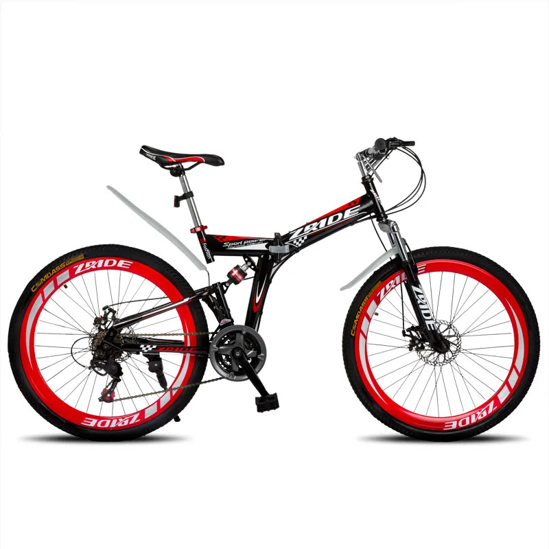 Verkaufen Mountainbike 24 Zoll 21/24/27/30 Speed Faltung Mountainbike Doppel Disc Bremse 2019 Neue Geeignet Für Erwachsene