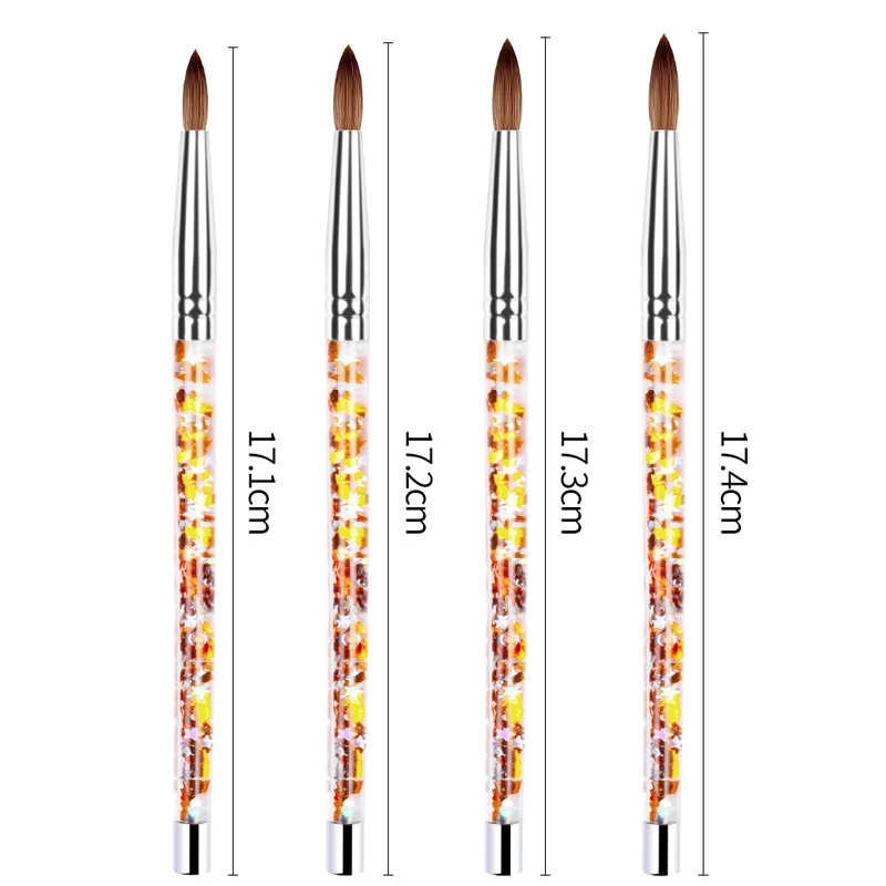 

1pcs Nail Art Crystal Brush UV Gel Carving Pen Brush DIY Liquid Powder Nails Drawing Sculpture Painting Pen Brush Manicure Tools