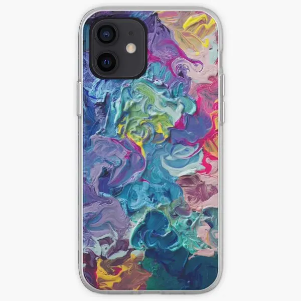 

Rainbow Flow Abstraction Phone Case for iPhone 5 5S SE 6 6S 7 8 Plus 11 12 13 Pro Max Mini X XS XR Max Fashion Soft Print