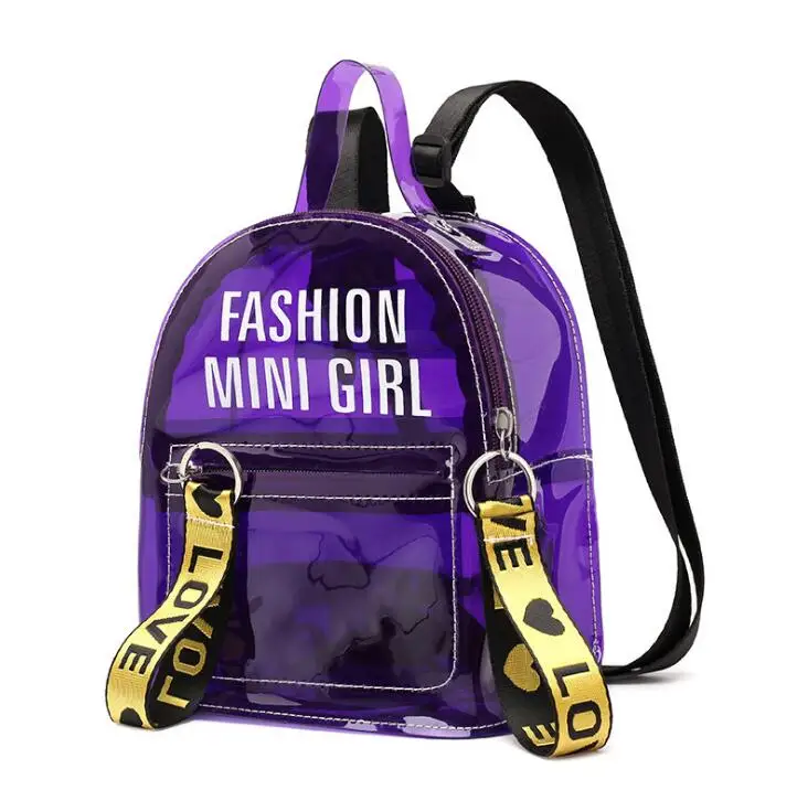 Летний прозрачный рюкзак S.IKRR Модная Портативная сумка для отдыха с Желейными