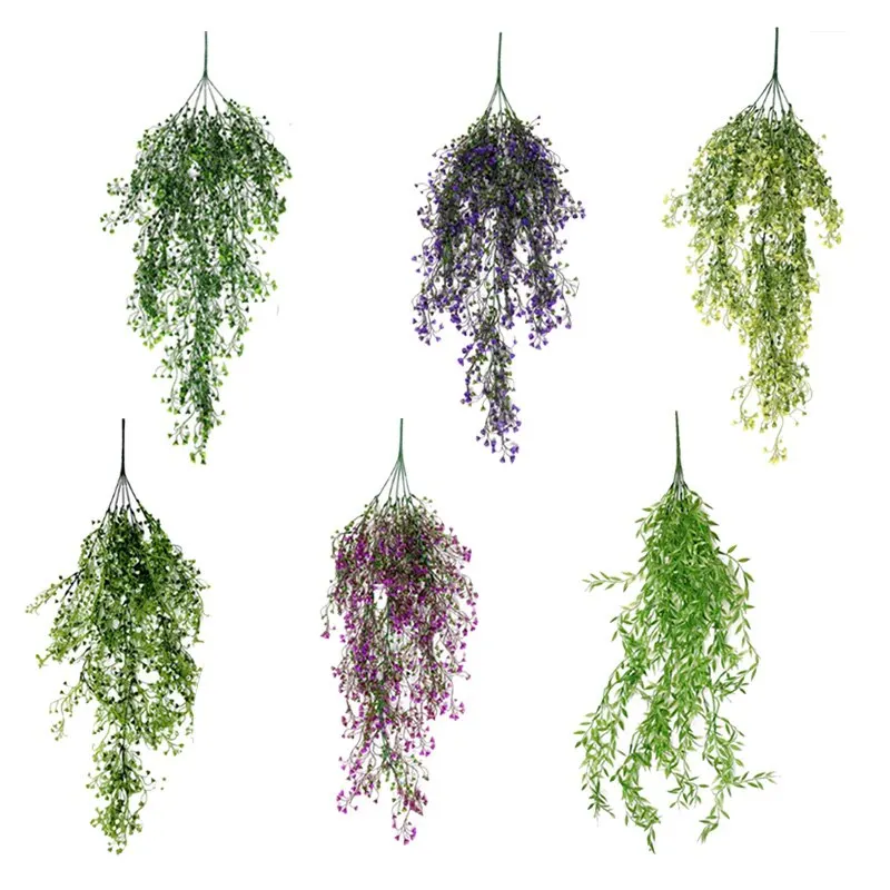 1 шт. искусственный шелк Висячие лозы листья растений для дома сада украшение на