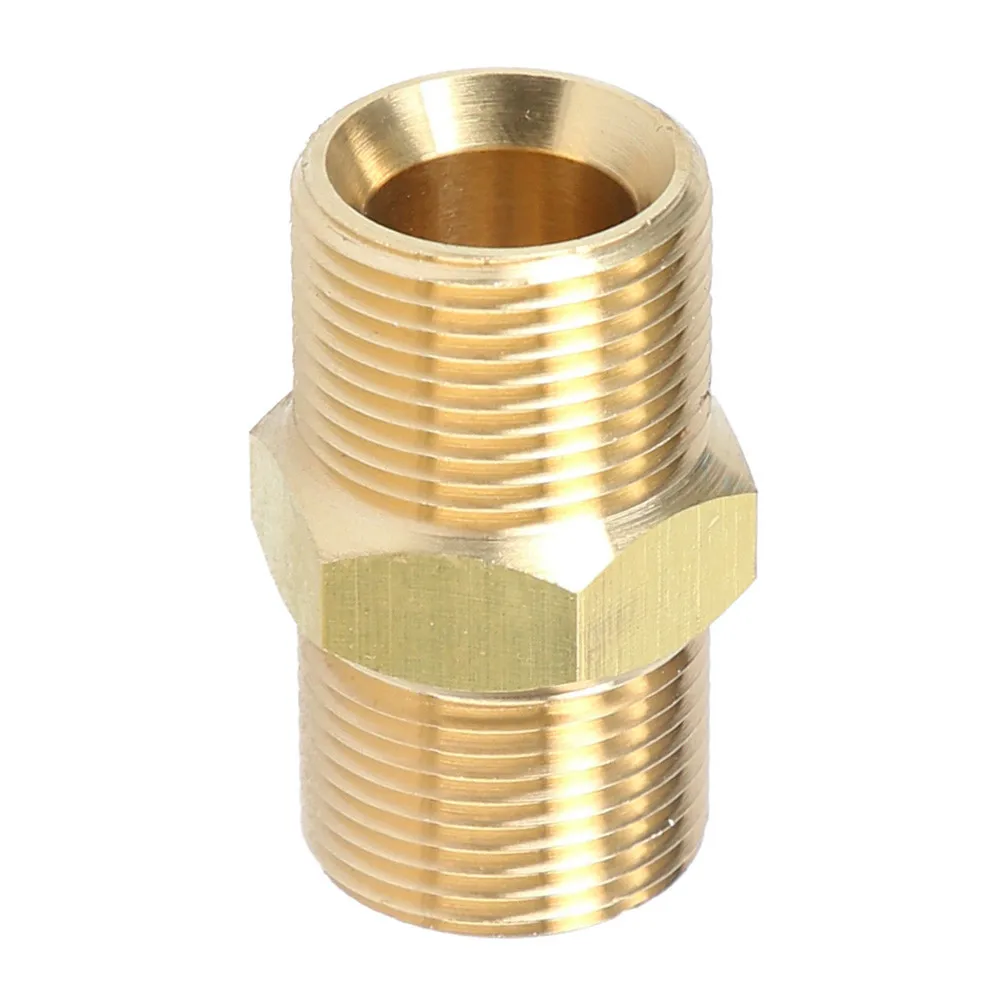

1pc Adapter M22x1.5 Male Thread Inlet And Output Double Nipple M22x1.5 Male Hose Connector Coupling For High Pressure Cleaner