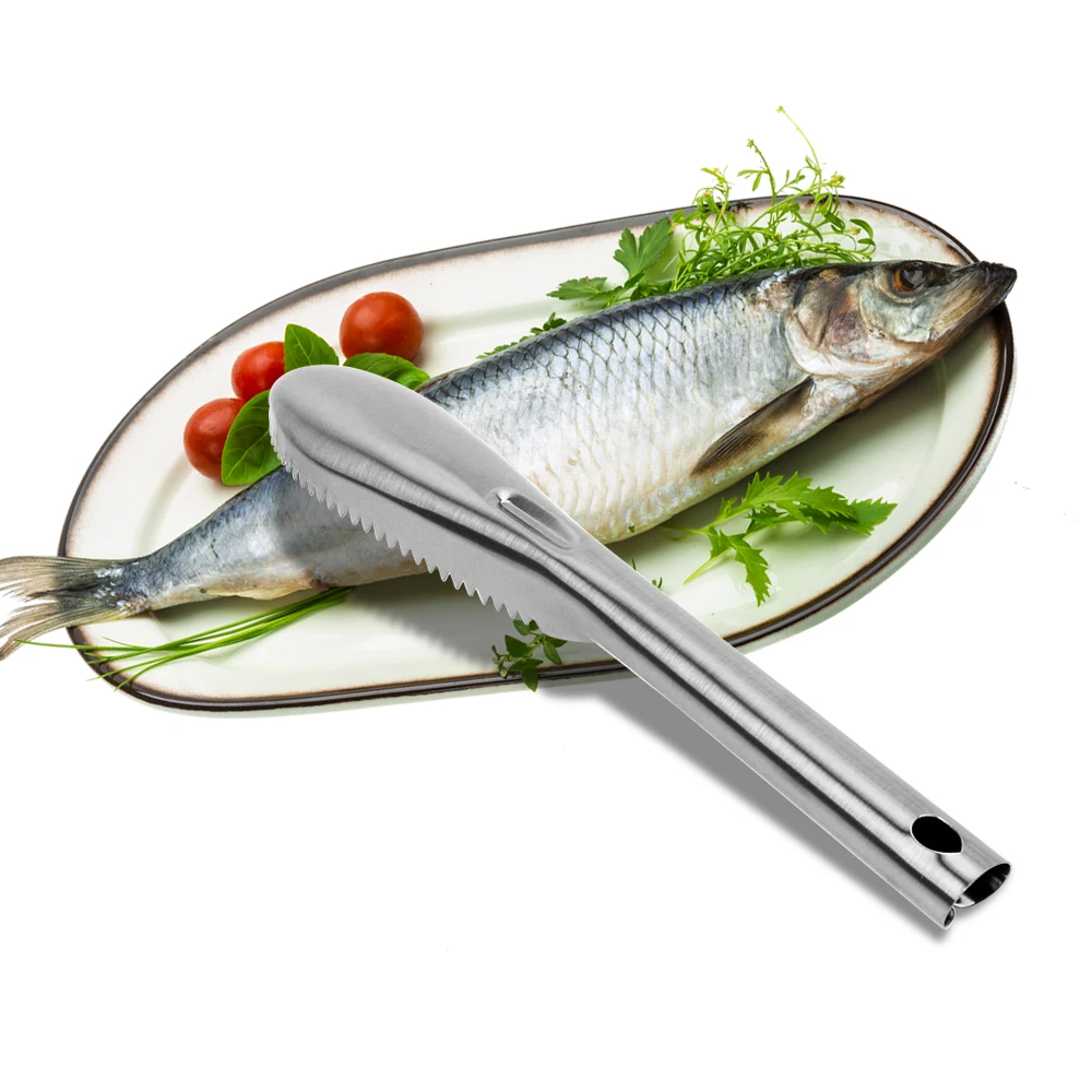 

Fish Scale Knife Gadgets Fish Skin Scraper Stainless Steel Seafood Tools Kitchen Accessories Scaler Brush