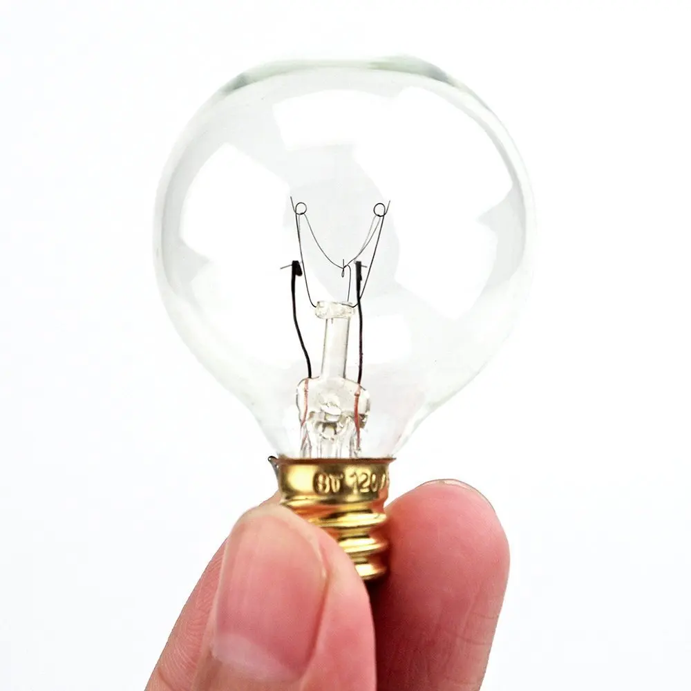 Круглые лампы G40 с винтовым основанием для канделябра 25 шт. 5 Вт 7 базовый