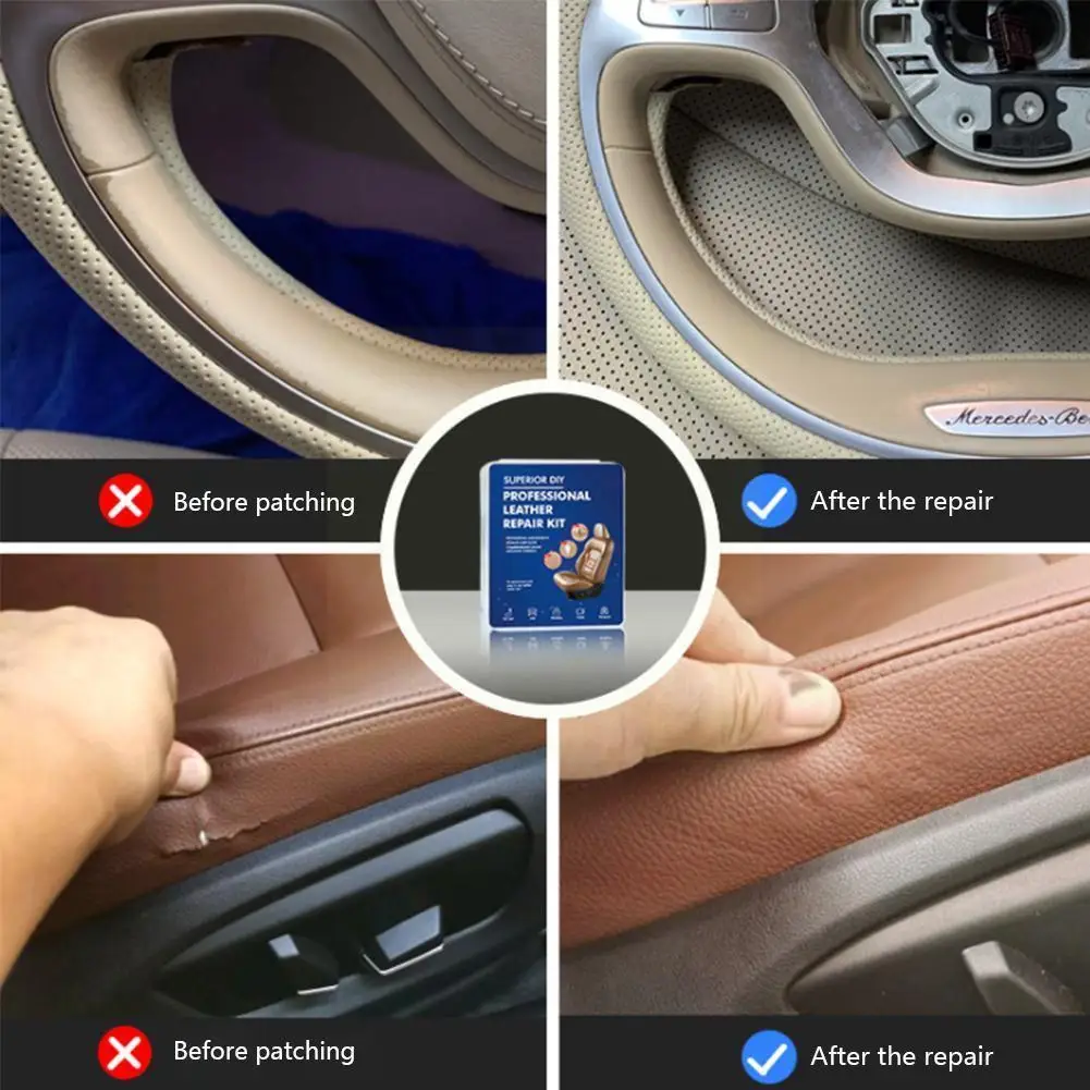 

1 Set Leather Vinyl Repair Kit Compound Color Seat Repair Sofa Restorer Vinyl Liquid Leather Accessories Automobile Tools R S3X6