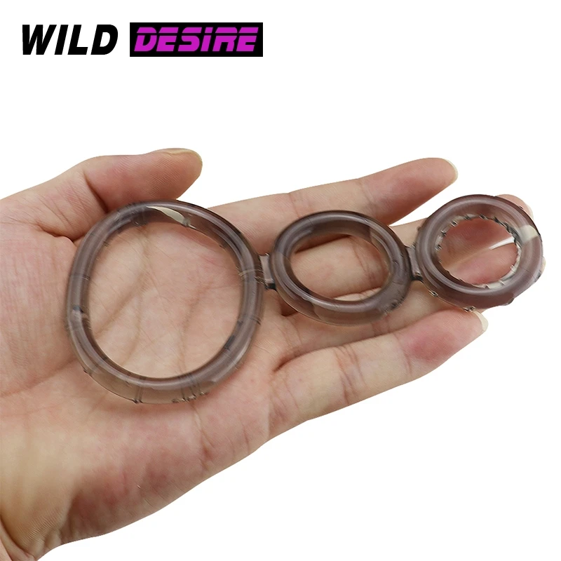 Новое мягкое Силиконовое кольцо для пениса регулируемые 3 кольца на пенис член