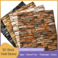 3d rock brick wall stickers classical for bar restaurant kitchen living room wall decor self adhesive waterproof panel wallpaper