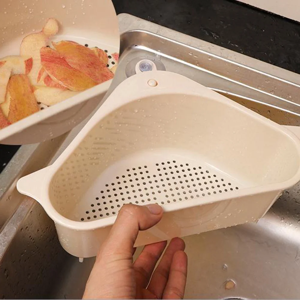 Кухонная треугольная раковина корзина для слива присоска держатель Органайзер