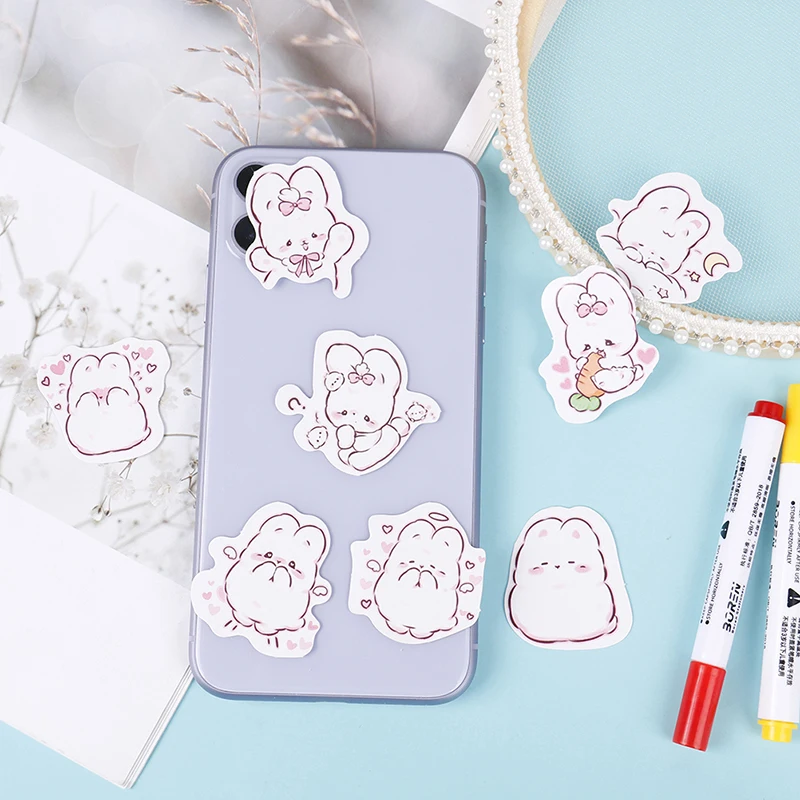 

45 Pcs/pack Cute Rabbit Daily Kawaii Decoration Planner Scrapbooking Stickers