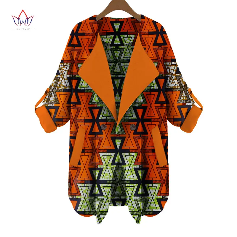 Новинка осенней модели Новые африканские пальто для женщин женский тренчкот с