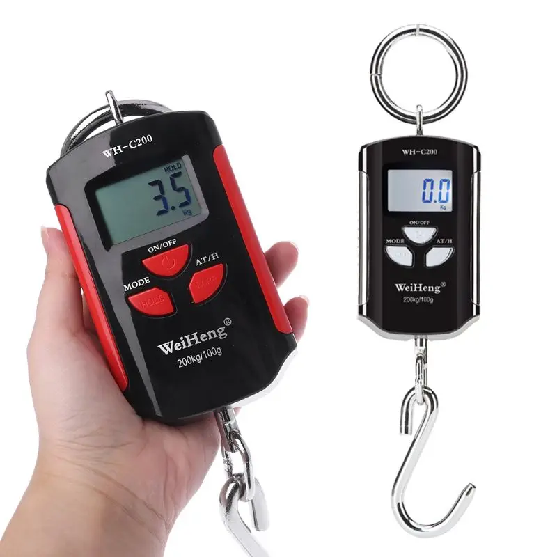 200 кг 400lb мини крановые весы сверхмощные Цифровые Висячие весы lcd с подсветкой