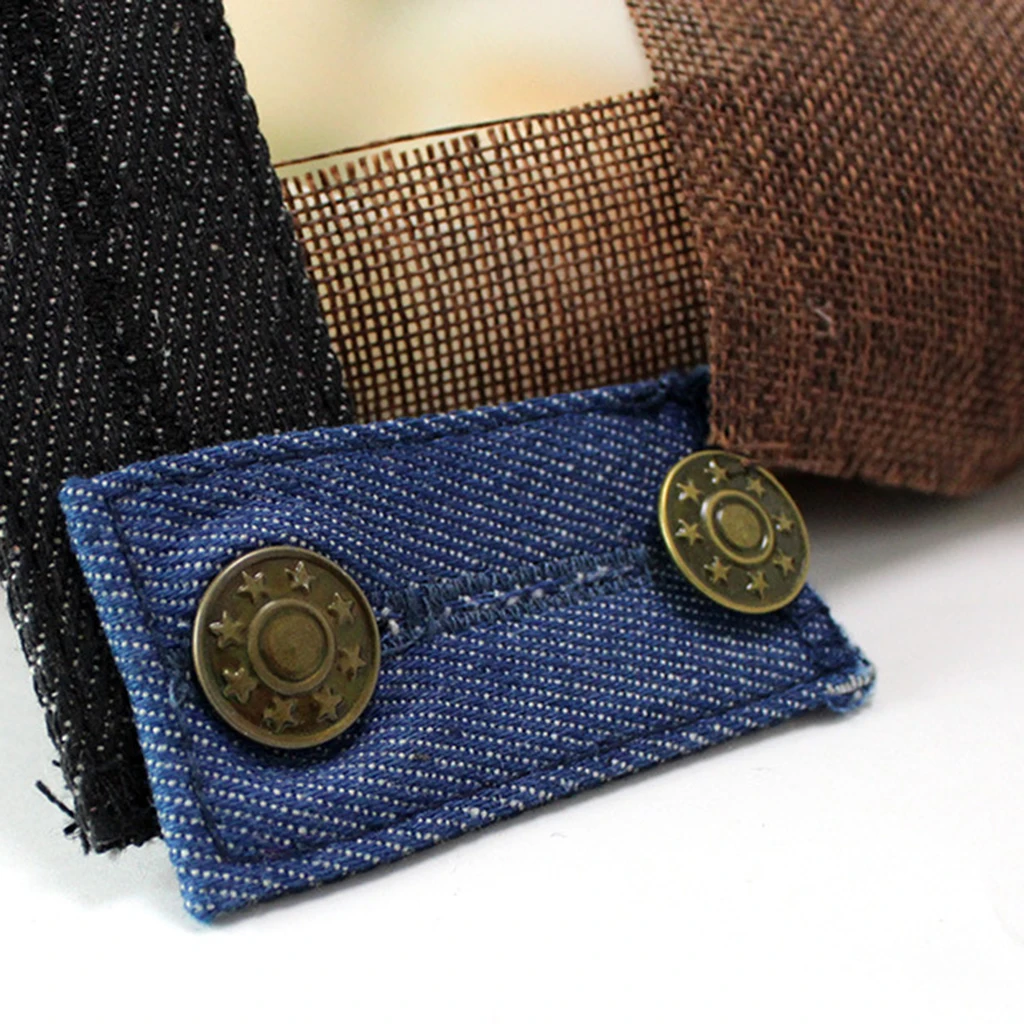 

Blue Jeans Trousers Button Waist Extender Sewing Clothes Accessories